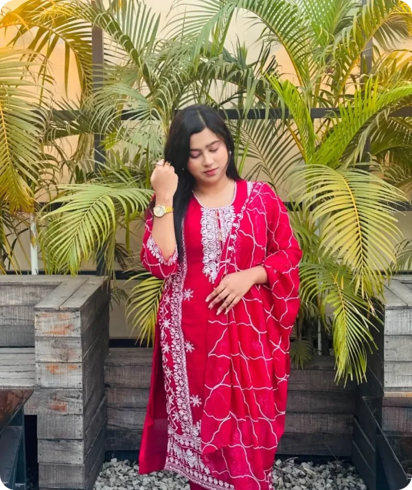 Georgette Embroidery Four Piece