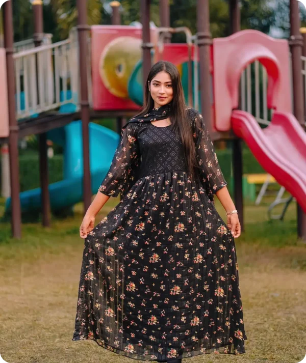 Georgette-Gown-Three-Piece